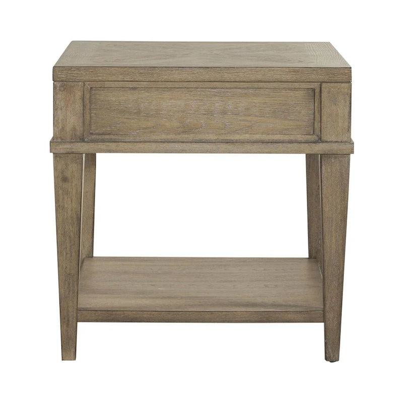 Devonshire Weathered Sandstone Drawer End Table