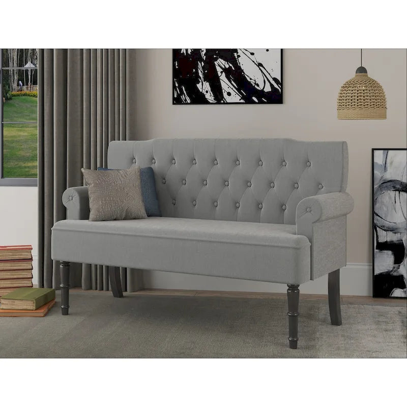 Carlotta Rolled Arm Settee