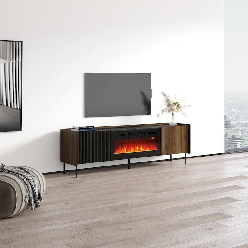 Brandy 180 BL-EF Kamin-TV-Schrank