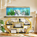 Supporto per acquario Moasis da 55-75 galloni con presa elettrica, consolle per ingresso
