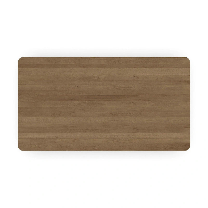Brentwood 7-teiliges rechteckiges Esszimmer-Set aus braunem Holz von Homestyles