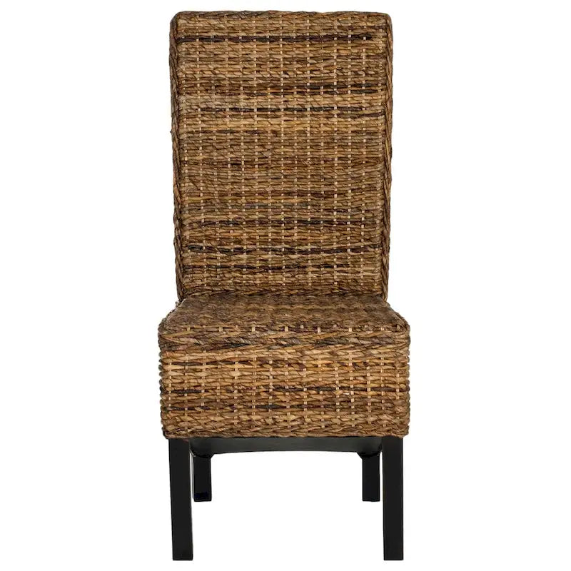 SAFAVIEH Pembrooke Esszimmerstuhl aus natürlichem Rattan (2er-Set) – 19 W x 22 D x 41 H