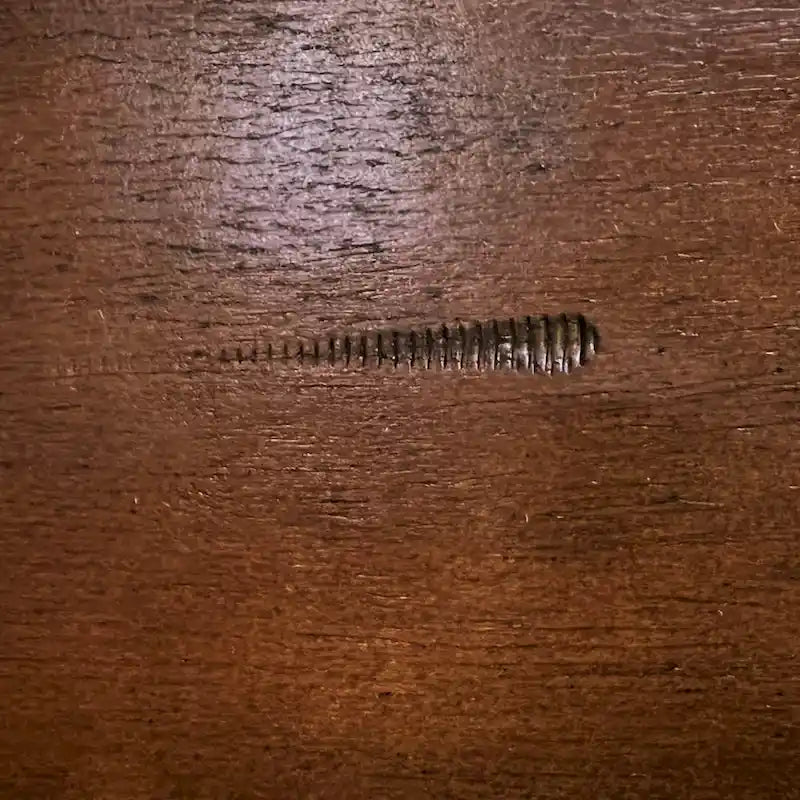 Roundhill Furniture Karven Essgruppe aus Holz mit 9 Teilen, ausziehbarer Esstisch mit Wangengestell und 8 Stühlen, dunkle Haselnussfarbe