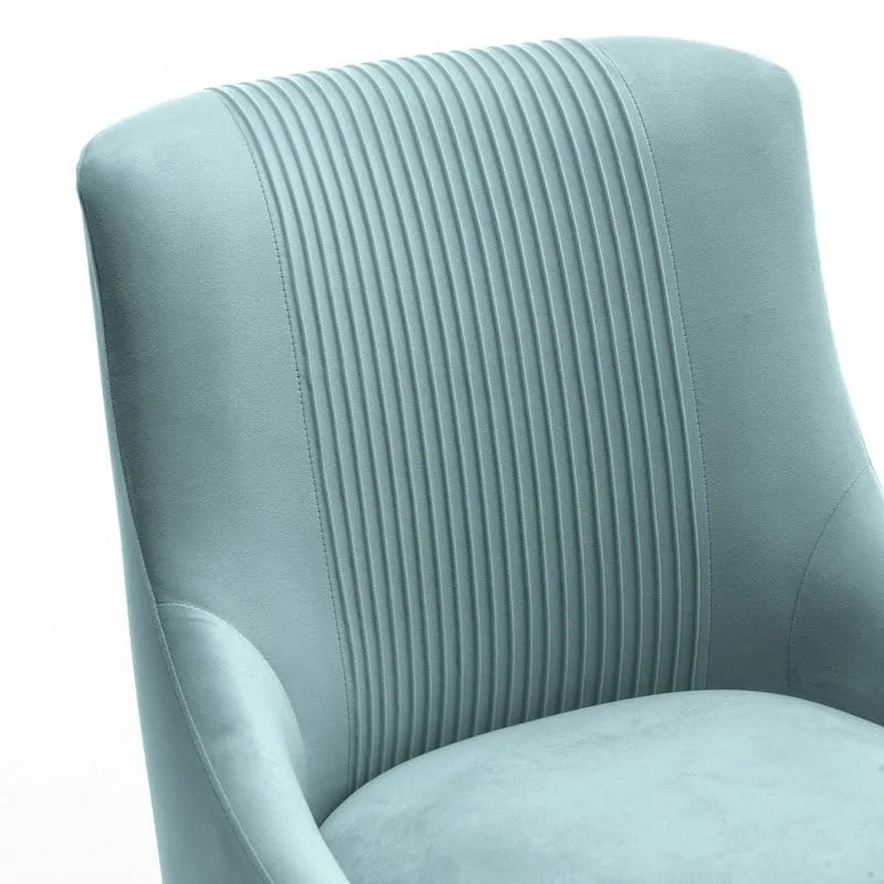 SEYNAR modern, elegáns, bouclé anyagú, pliszírozott bársony étkező- vagy fésülködőasztal-szék, hátsó fogantyúval (2 darabos készlet)