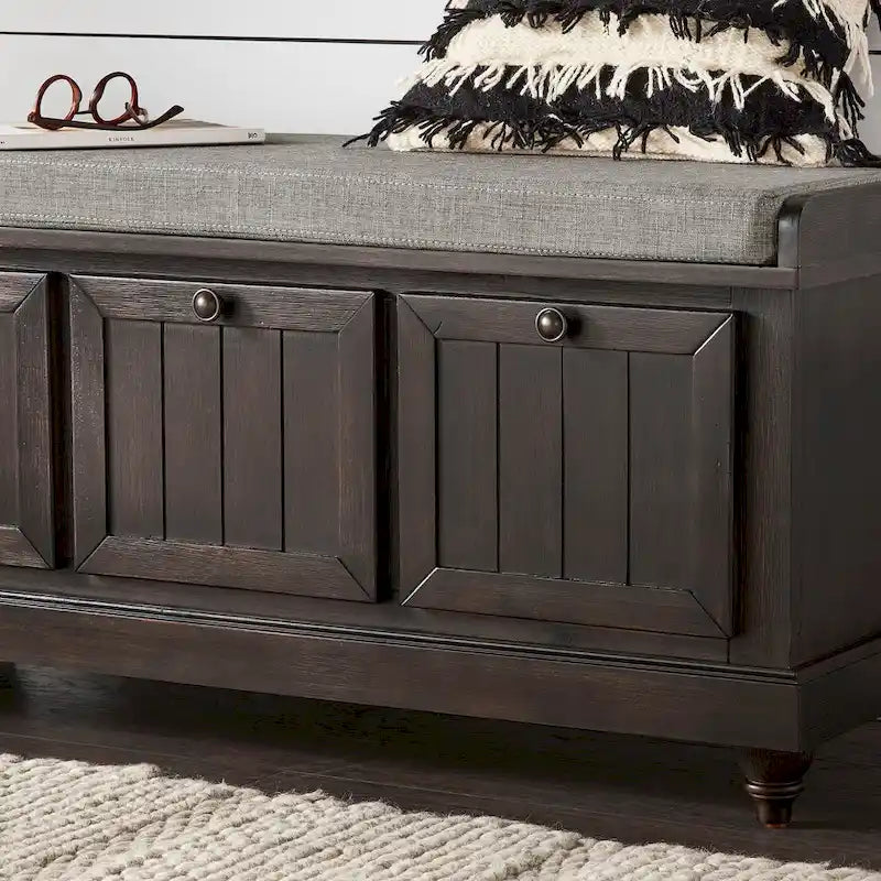 Granger-Aufbewahrungsbank mit Leinensitzkissen von iNSPIRE Q Classic