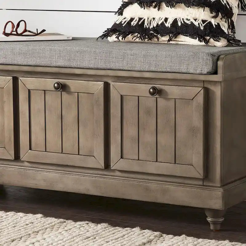 Granger-Aufbewahrungsbank mit Leinensitzkissen von iNSPIRE Q Classic