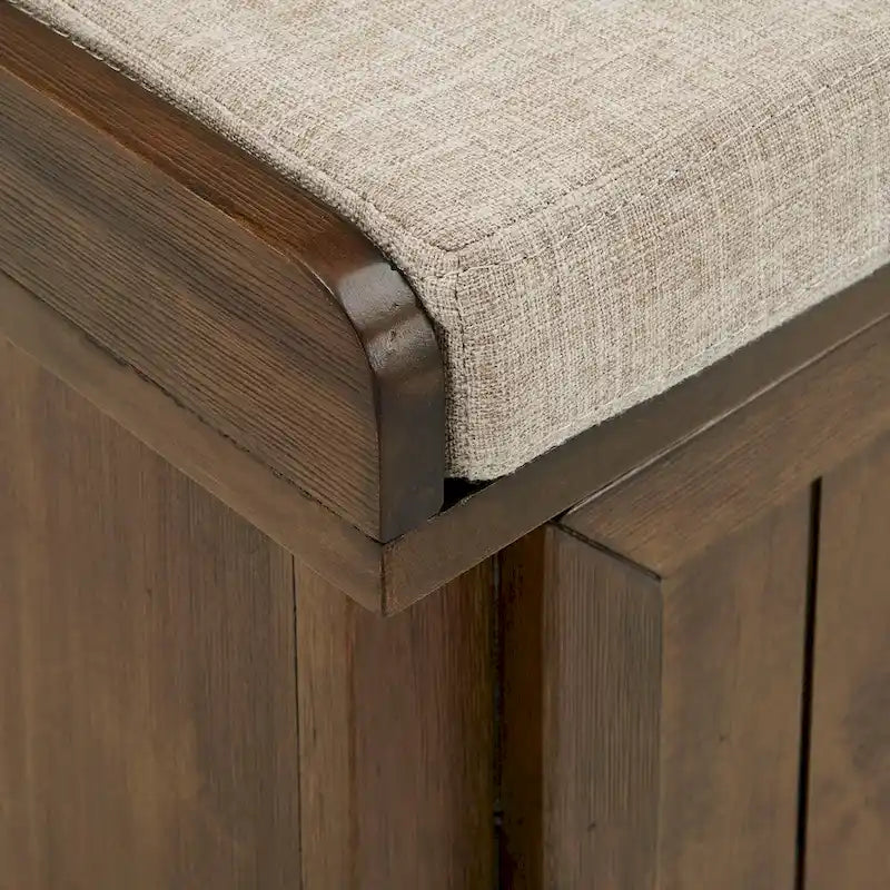 Granger-Aufbewahrungsbank mit Leinensitzkissen von iNSPIRE Q Classic