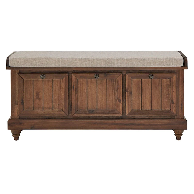 Granger-Aufbewahrungsbank mit Leinensitzkissen von iNSPIRE Q Classic