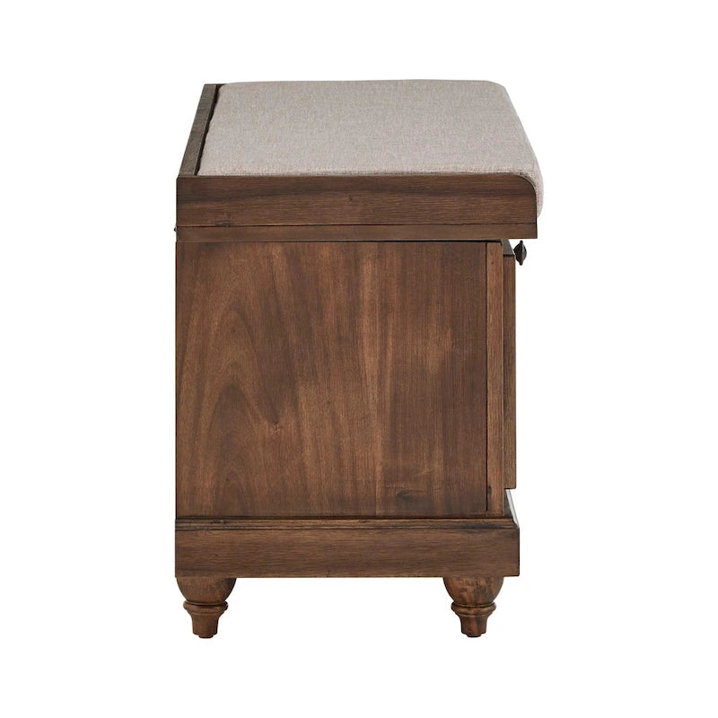 Granger-Aufbewahrungsbank mit Leinensitzkissen von iNSPIRE Q Classic