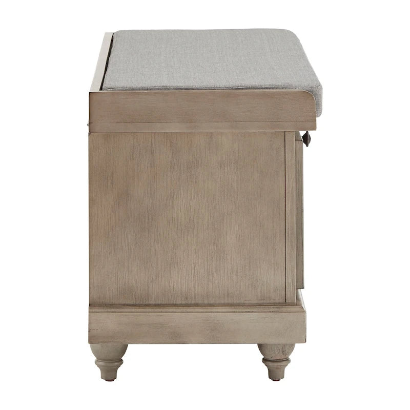Granger-Aufbewahrungsbank mit Leinensitzkissen von iNSPIRE Q Classic