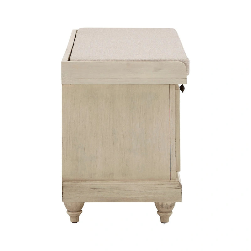 Granger-Aufbewahrungsbank mit Leinensitzkissen von iNSPIRE Q Classic