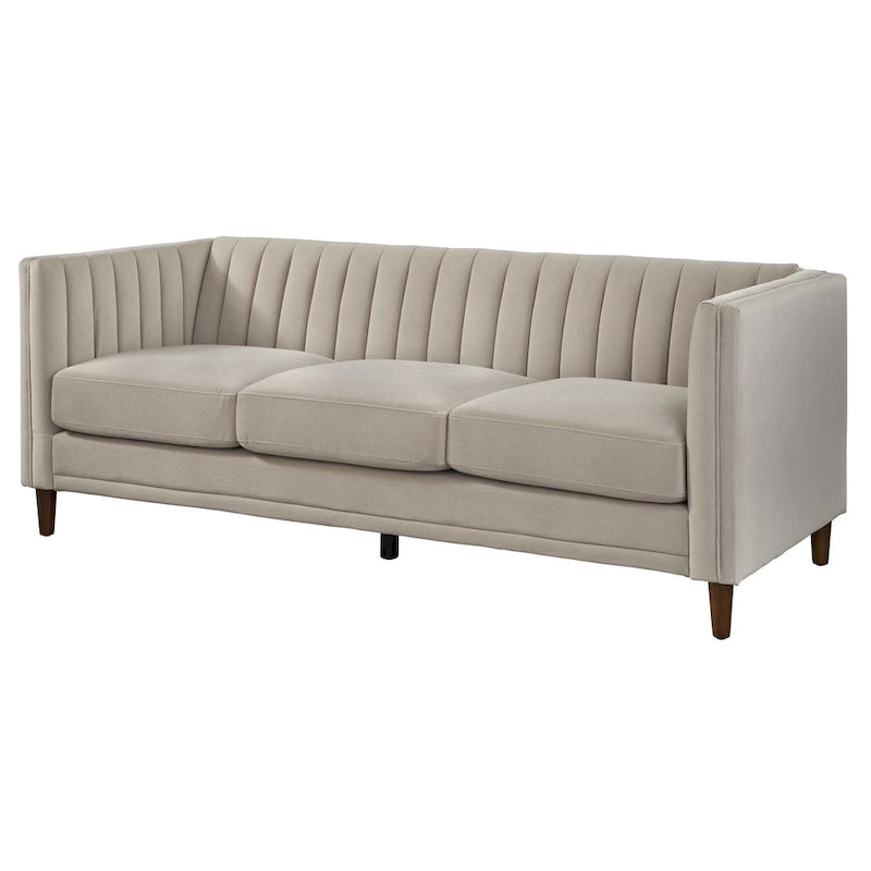 Lifestorey Paxton Sofa mit Kanalsteppung und Smoking-Rückenlehne