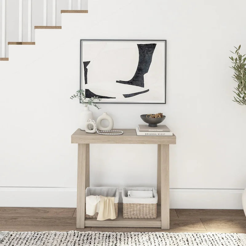 Plank and Beam Klasik Raflı Konsol Sehpa - 36