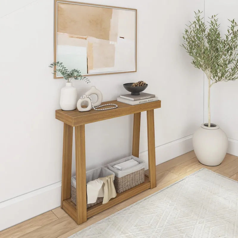 Plank and Beam Klasik Raflı Konsol Sehpa - 36
