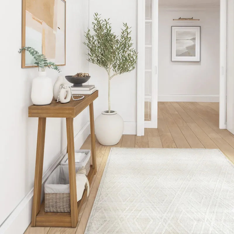 Plank and Beam Klasik Raflı Konsol Sehpa - 36