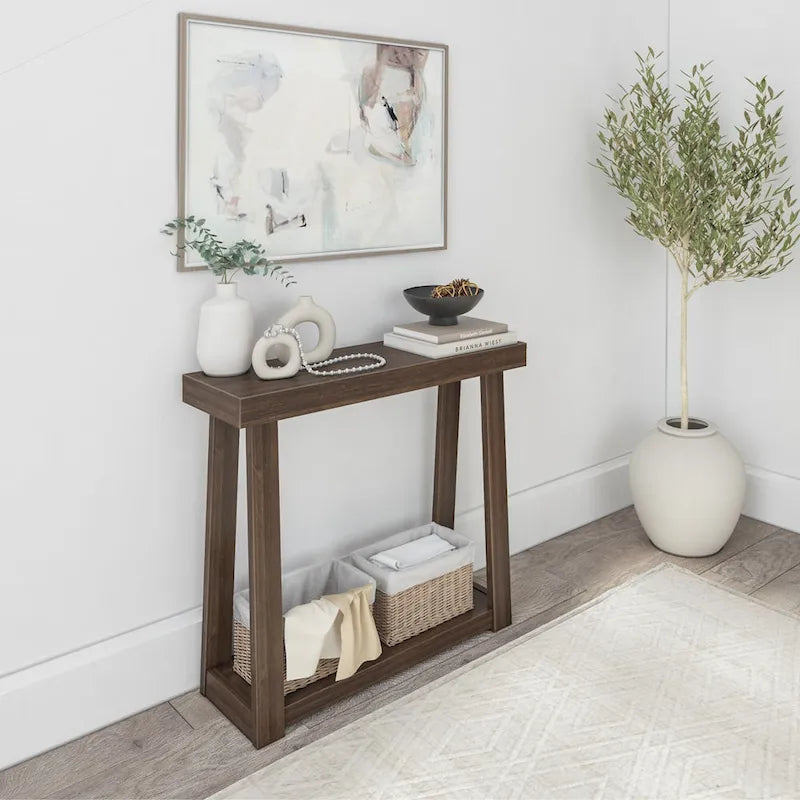 Plank and Beam Klasik Raflı Konsol Sehpa - 36
