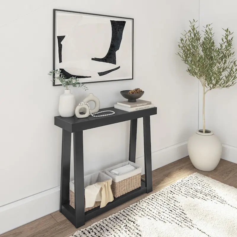 Plank and Beam Klasik Raflı Konsol Sehpa - 36