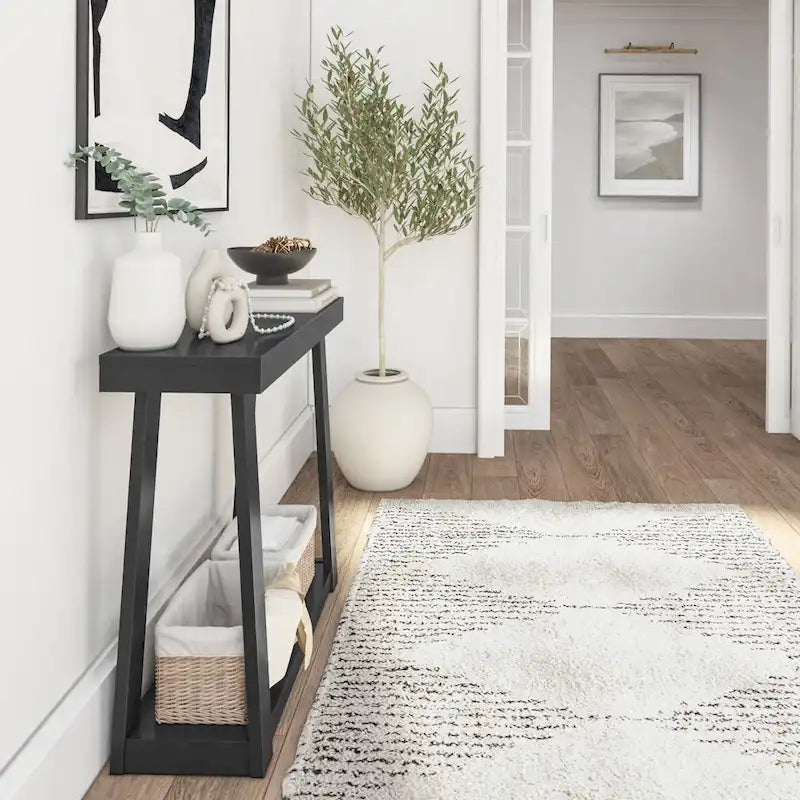 Plank and Beam Klasik Raflı Konsol Sehpa - 36