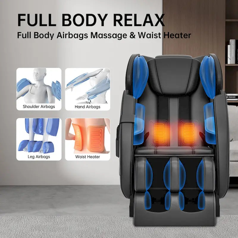Ukuowu Favor-MM350 heated Full Body Massage Chair with zero gravity mode and Bluetooth music player