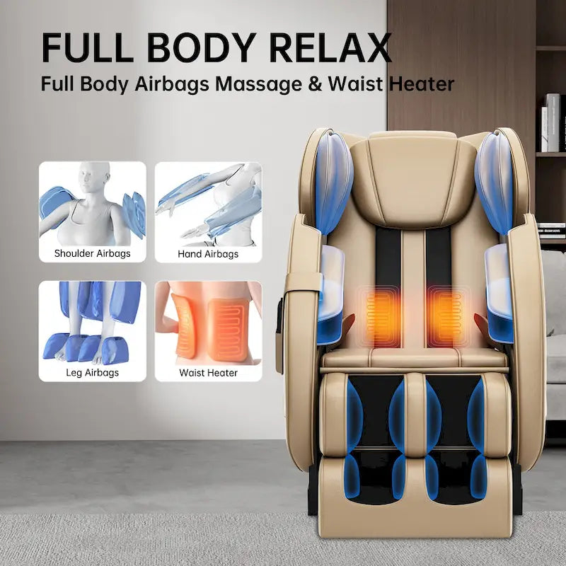 Ukuowu Favor-MM350 heated Full Body Massage Chair with zero gravity mode and Bluetooth music player
