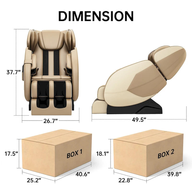 Ukuowu Favor-MM350 heated Full Body Massage Chair with zero gravity mode and Bluetooth music player