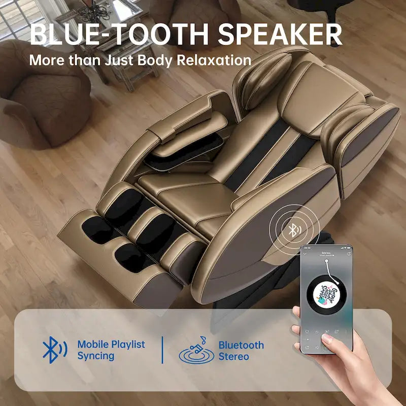 Ukuowu Favor-MM350 heated Full Body Massage Chair with zero gravity mode and Bluetooth music player