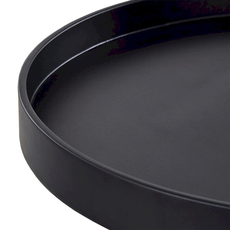Marcella Paint-Dipped Round Tray-Top Side Table by iNSPIRE Q Modern