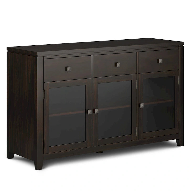 WYNDENHALL Essex SIDEBOARD aus massivem Holz, 54 Zoll breit, modernes Buffet aus Mahagoniholz – 54 Zoll breit