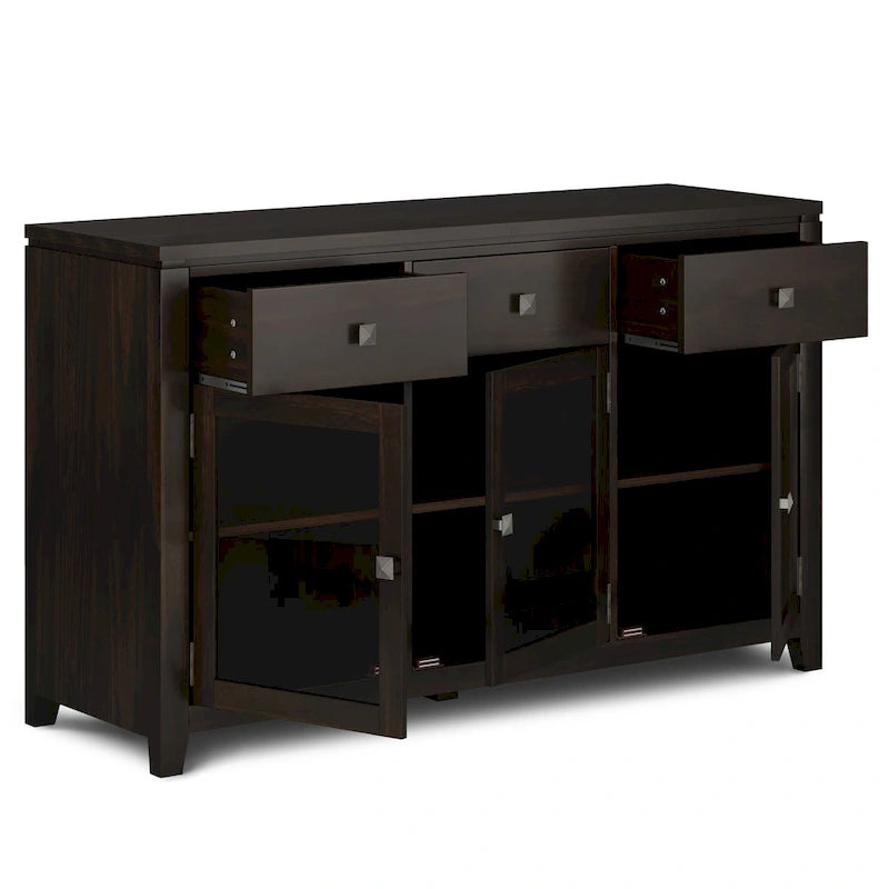 WYNDENHALL Essex SIDEBOARD aus massivem Holz, 54 Zoll breit, modernes Buffet aus Mahagoniholz – 54 Zoll breit