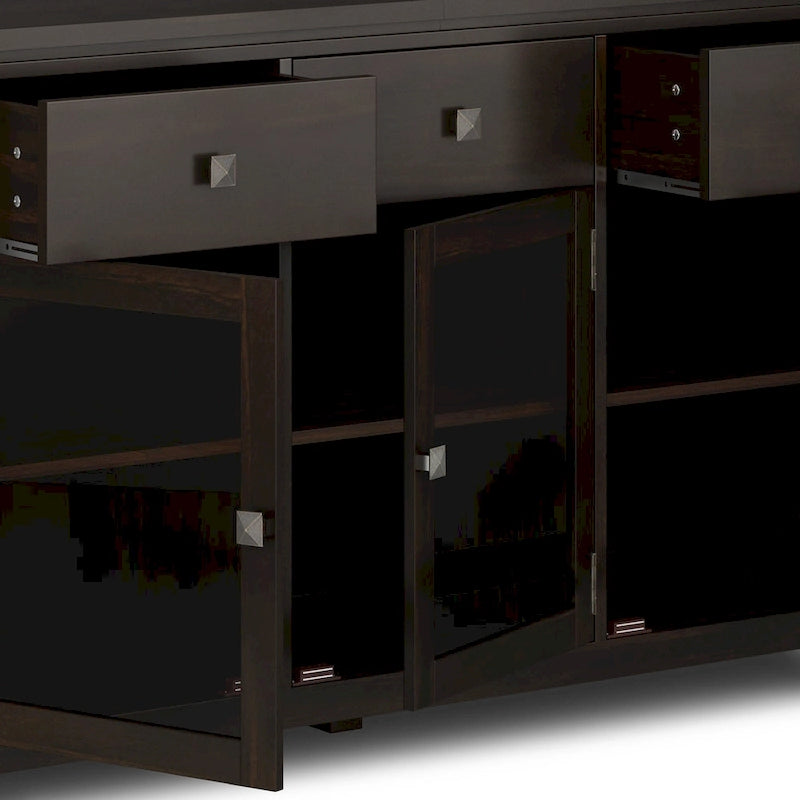 WYNDENHALL Essex SIDEBOARD aus massivem Holz, 54 Zoll breit, modernes Buffet aus Mahagoniholz – 54 Zoll breit