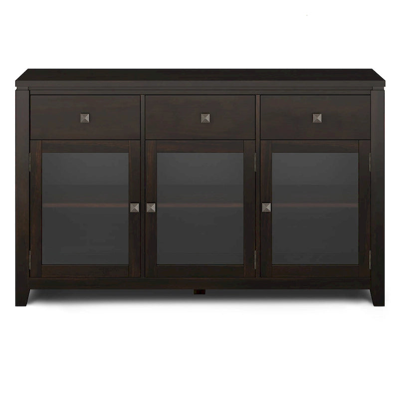 WYNDENHALL Essex SIDEBOARD aus massivem Holz, 54 Zoll breit, modernes Buffet aus Mahagoniholz – 54 Zoll breit