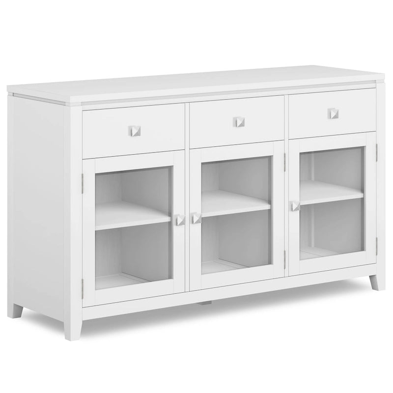 WYNDENHALL Essex SIDEBOARD aus massivem Holz, 54 Zoll breit, modernes Buffet aus Mahagoniholz – 54 Zoll breit