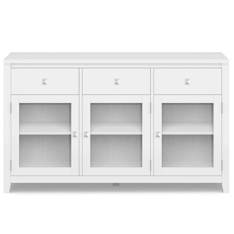 WYNDENHALL Essex SIDEBOARD aus massivem Holz, 54 Zoll breit, modernes Buffet aus Mahagoniholz – 54 Zoll breit