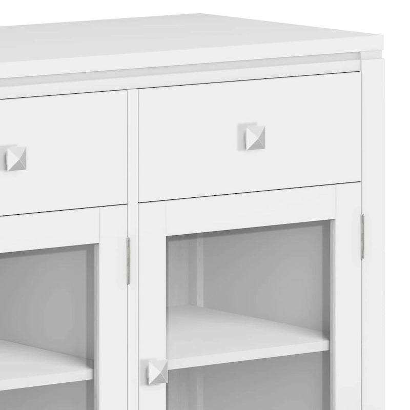 WYNDENHALL Essex SIDEBOARD aus massivem Holz, 54 Zoll breit, modernes Buffet aus Mahagoniholz – 54 Zoll breit