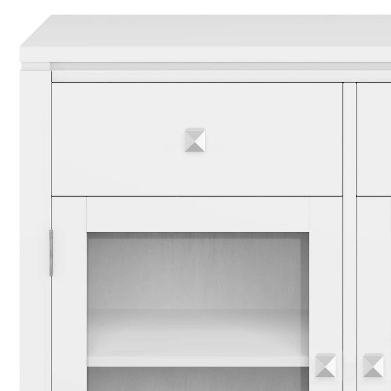 WYNDENHALL Essex SIDEBOARD aus massivem Holz, 54 Zoll breit, modernes Buffet aus Mahagoniholz – 54 Zoll breit