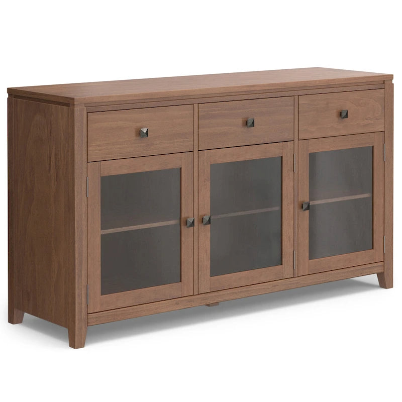 WYNDENHALL Essex SIDEBOARD aus massivem Holz, 54 Zoll breit, modernes Buffet aus Mahagoniholz – 54 Zoll breit