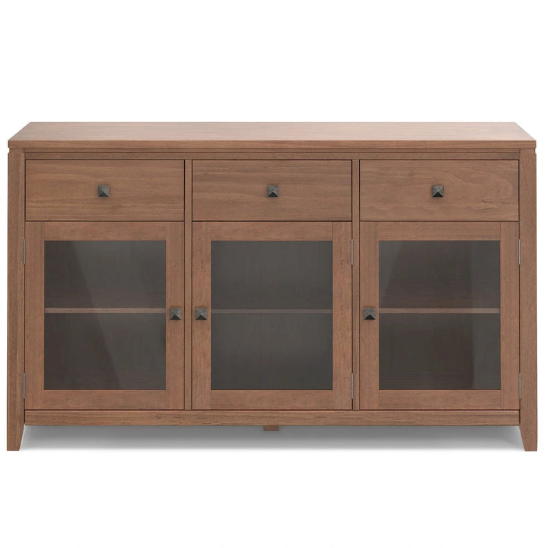 WYNDENHALL Essex SIDEBOARD aus massivem Holz, 54 Zoll breit, modernes Buffet aus Mahagoniholz – 54 Zoll breit