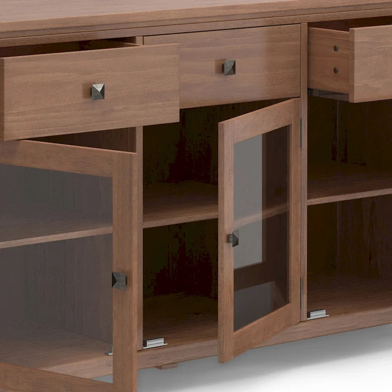 WYNDENHALL Essex SIDEBOARD aus massivem Holz, 54 Zoll breit, modernes Buffet aus Mahagoniholz – 54 Zoll breit