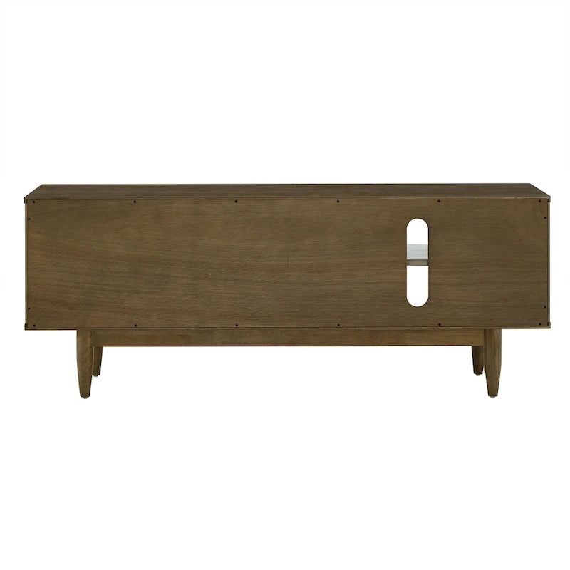 Kieran Mid-Century-TV-Schrank aus Holz mit 2 Schubladen von iNSPIRE Q Modern – 59 Zoll