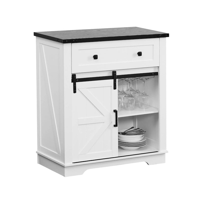 Buffetschrank als Kaffeebar im Landhausstil, Küchenbuffet und Sideboard für Esszimmer, Wohnzimmer und Eingangsbereich