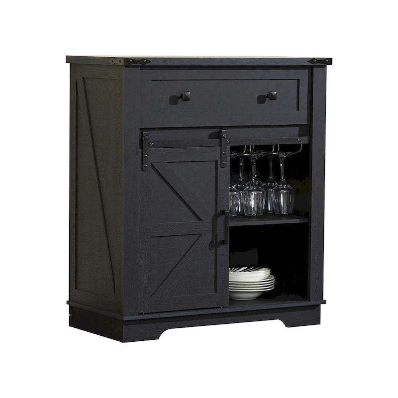 Buffetschrank als Kaffeebar im Landhausstil, Küchenbuffet und Sideboard für Esszimmer, Wohnzimmer und Eingangsbereich