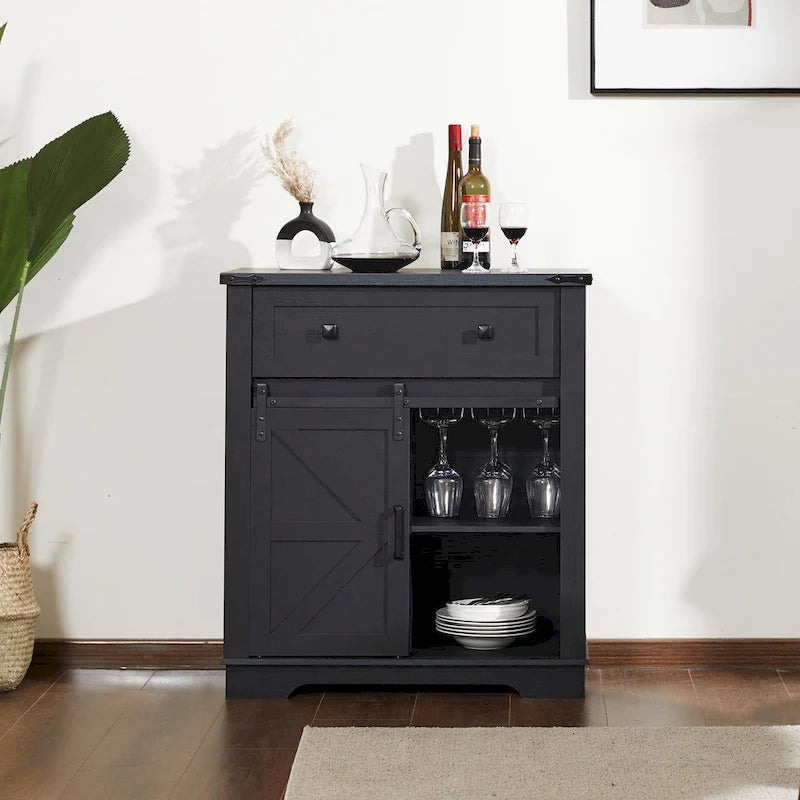 Buffetschrank als Kaffeebar im Landhausstil, Küchenbuffet und Sideboard für Esszimmer, Wohnzimmer und Eingangsbereich