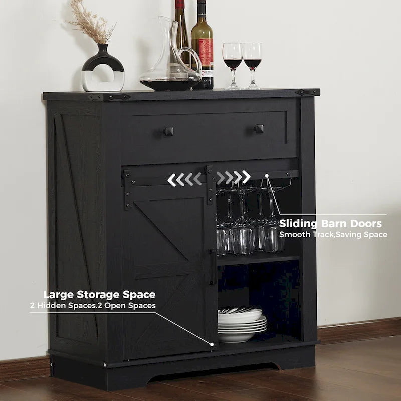 Buffetschrank als Kaffeebar im Landhausstil, Küchenbuffet und Sideboard für Esszimmer, Wohnzimmer und Eingangsbereich