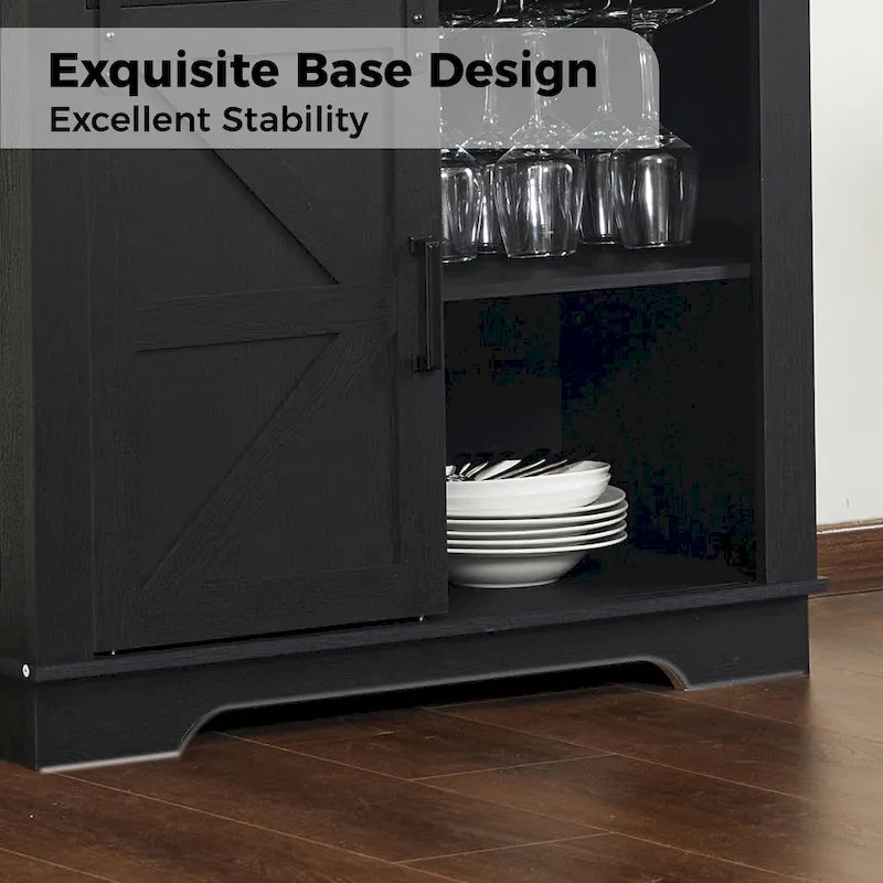 Buffetschrank als Kaffeebar im Landhausstil, Küchenbuffet und Sideboard für Esszimmer, Wohnzimmer und Eingangsbereich