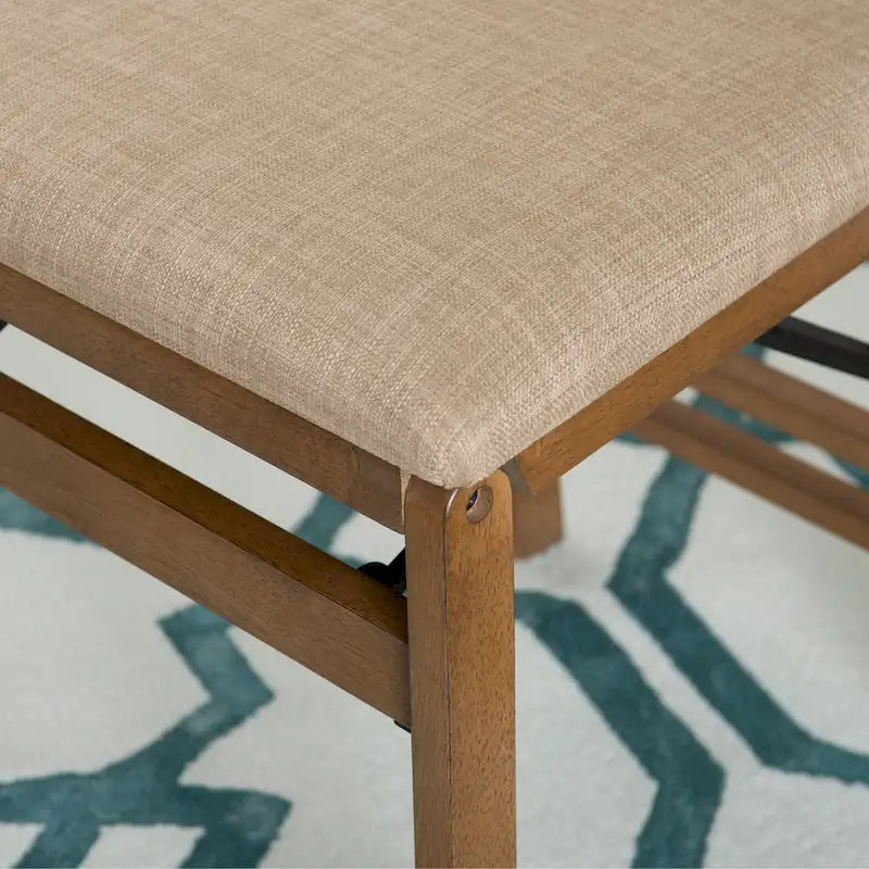 Ensemble de 2 chaises de salle à manger pliantes Imperial en bois et corde