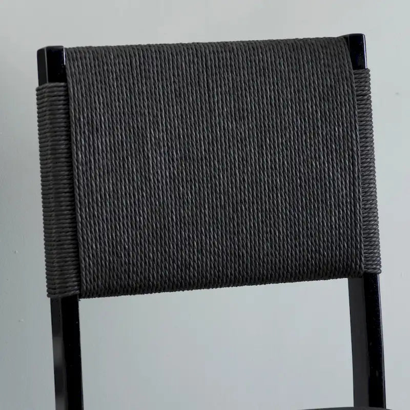 Ensemble de 2 chaises de salle à manger pliantes Imperial en bois et corde