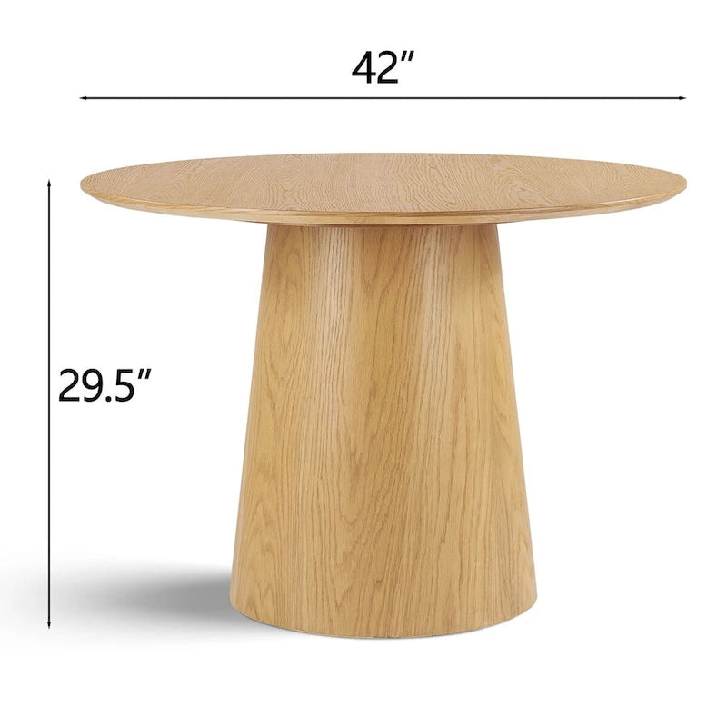 Runder Säulen-Esstisch, 42