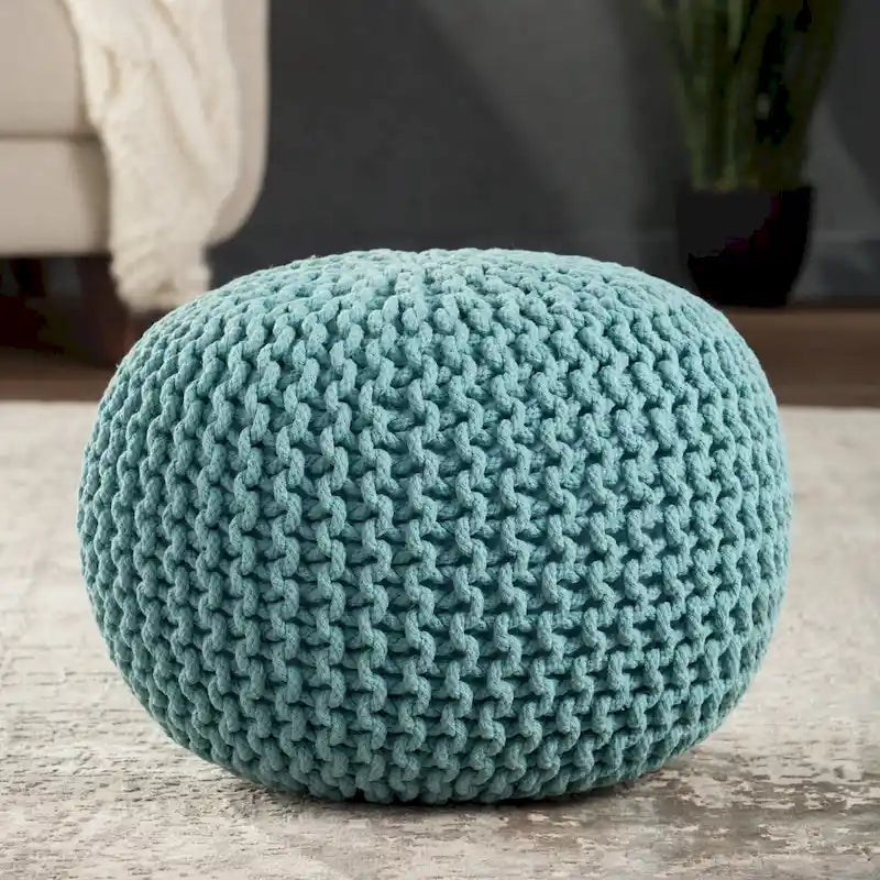 Spectrum Pouf, strukturierter runder Pouf