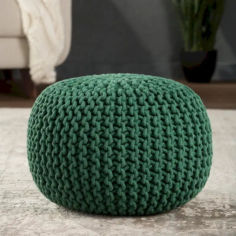 Spectrum Pouf, strukturierter runder Pouf