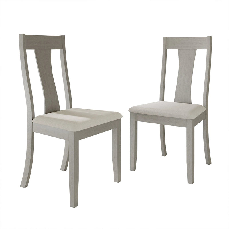 CraftPorch Esszimmerstühle aus Holz im Vintage-Stil (2er-Set) – N/A